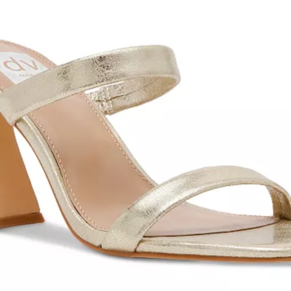 DV by Dolce Vita Gold Block Heel Sandals